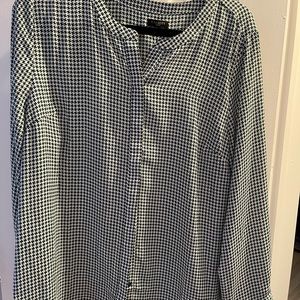 Talbots green & Hunter green blouse BNWOT size XLp